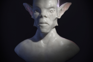 Бюст орка, дизайн персонажа.