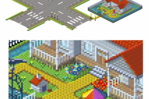 Коттедж. Пиксел-арт