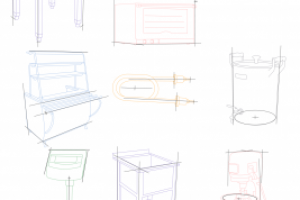 Сет линейных отрисовок оборудования