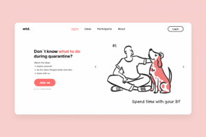 Главная страница сайта-блога с идеями, как провести карантин