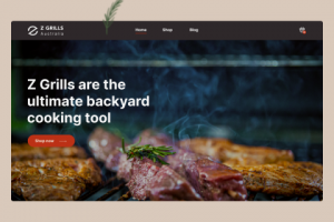 Интернет-магазин для австралийской компании по продаже грилей