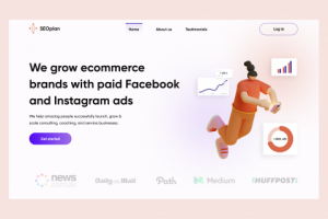 Корпоративный сайт для агенства про продвижению SEOplan