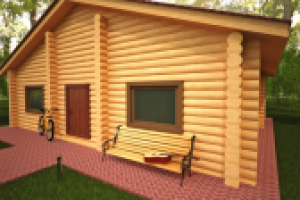 Дом из бруса.