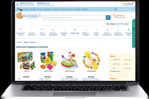Интернет-магазин детских товаров. Страница каталога.