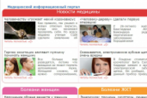 Текстовое наполнение сайта http://medportal.su