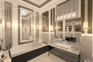 ванная комната в стиле ар деко