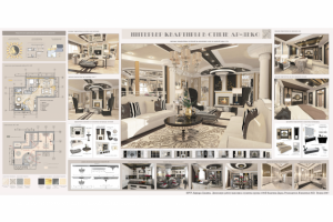 Дипломная работа- интерьер квартиры в стиле Ар-Деко