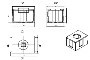 Оцифровка чертежа колодца ККСр-1-10(80)
