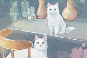 Кот большой, кот малый и кот  удачи