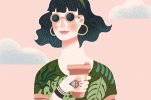 Иллюстрация для дизайна холщовой сумки