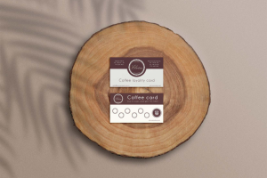 Фирменный стиль для кофейни: дизайн карточек