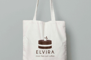 Логотип кофейни и мерч