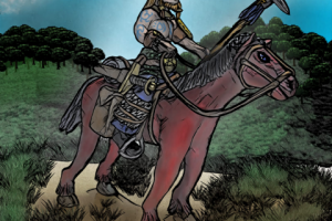 Всадник на лугу