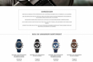 Дизайн сайта для интернет-магазина часов. Германия