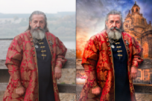 Замена фона