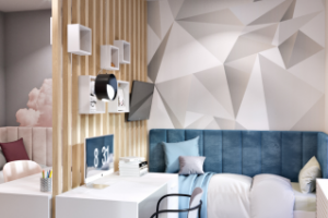 Дизайн-проект детской комнаты для мальчика и девочки