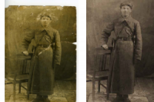 ретушь старого фото