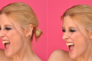 Портрет, "до и после"