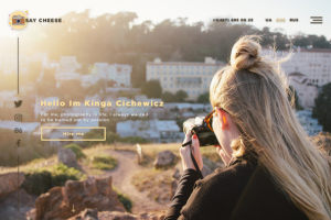 Сайт для фотографа "Say cheese"