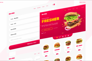 Web-design for fast-food brand