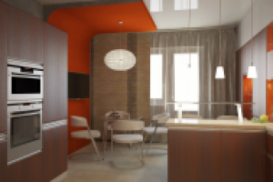 Дизайн проект интерьера кухни