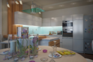 Дизайн проект интерьера кухни