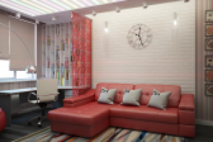 Дизайн проект интерьера комнаты мальчика