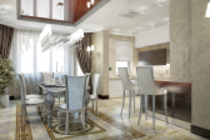 Дизайн проект интерьера столовой