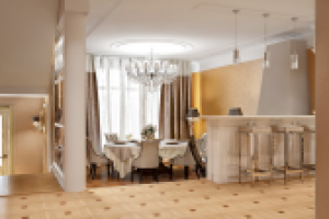 Дизайн проект интерьера столовой