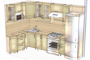 Выполню Дизайн мебели в программе Базис Мебельщик и ПРО100
