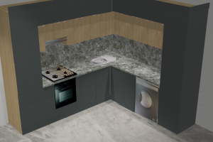 Кухонный гарнитур Двухярусный