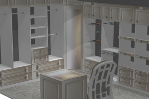 Гардеробная в Американском стиле