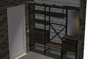 Прихожая в стиле Лофт