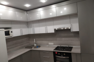 Кухонный гарнитур двухярусный