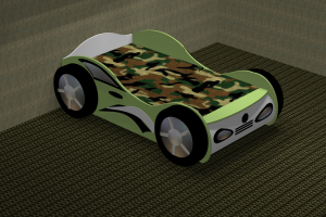 Эскиз кровать-машинки 2