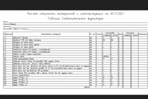 Кух.гарнитур№100.Таблица соединительной фурнитуры.