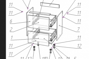 Кухонный гарнитур№100.Схема сборки