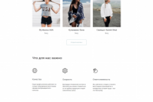 Интернет  магазин одежды на WordPress