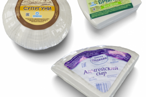 Визуализация сыров в термопленке для каталога