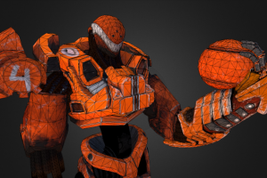 Low poly модель Football Syborg