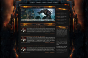 Фан-сайт игры WoW на CMS CutePHP