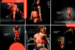 Блок постов для Instagram в едином стиле