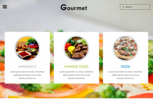 Тема WordPress Gourmet кулинарный блог