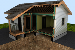 Визуализация каркасного дома