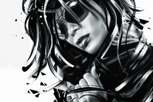 Velata (Fatalism Art) Black and white