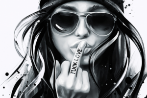 MZ (Fatalism Art) Black and white