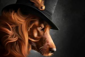 Charlie (Gentleman dog) цифровая живопись