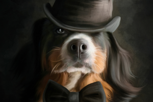 Jerry (Gentleman dog) цифровая живопись