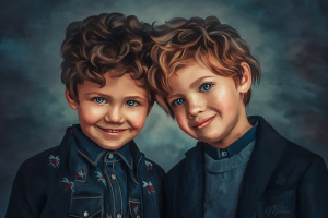 Мальчишки (Digital painting) цифровая живопись