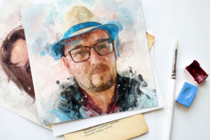 Портрет мужчины (акварель)